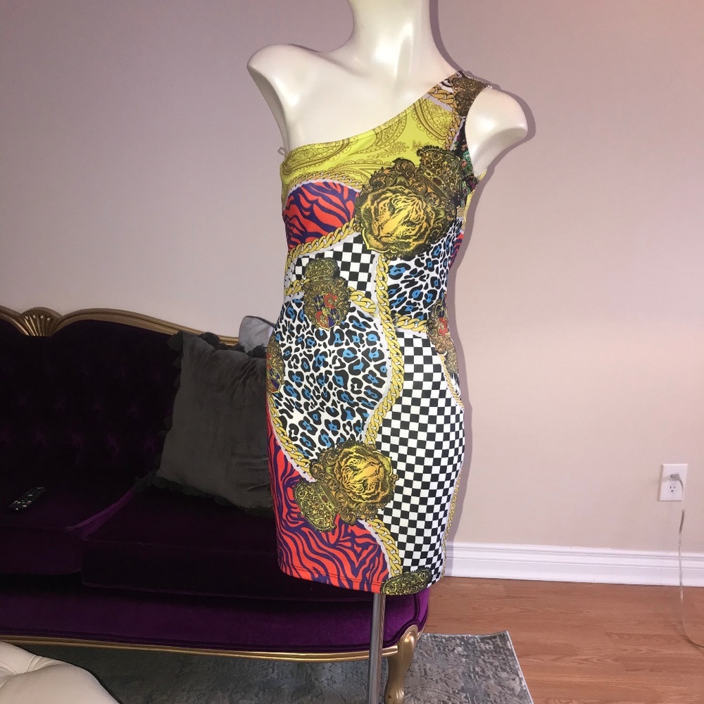 One Shoulder Bodycon Dress - Size small